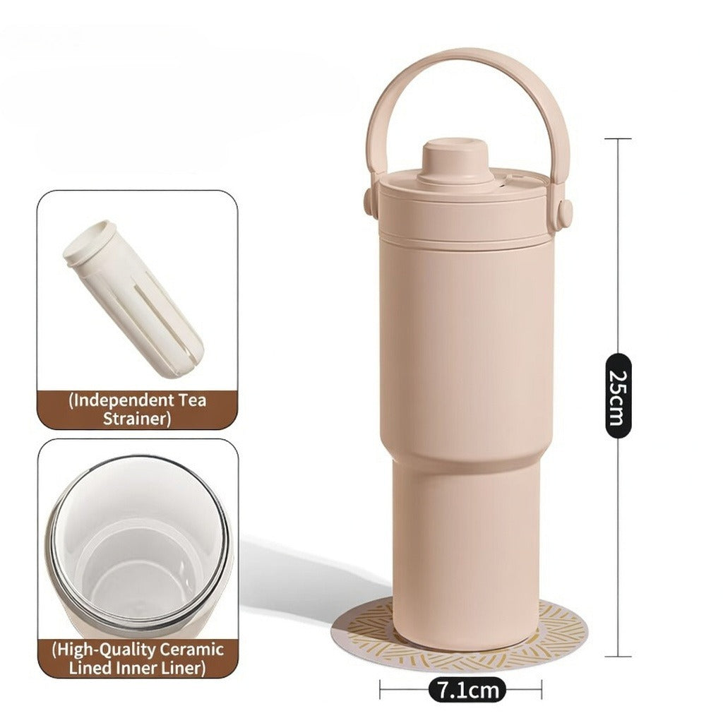 Dual-Drink Carry Handle Water Bottle 25oz