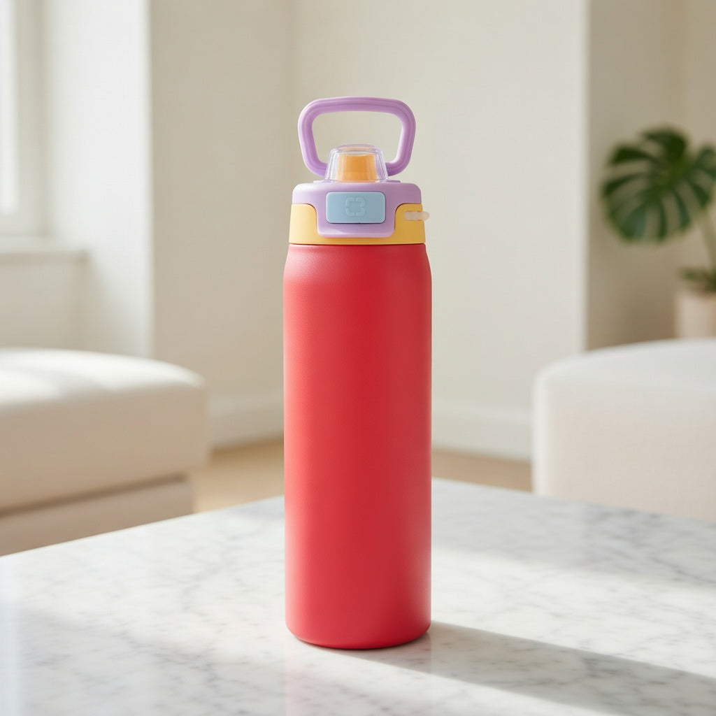 Matte Carry Handle Water Bottle