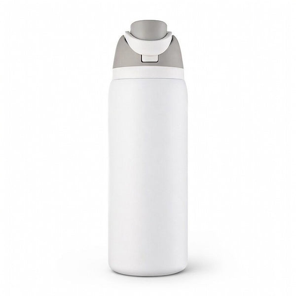 Push-Button Pop Lid Insulated Water Bottle
