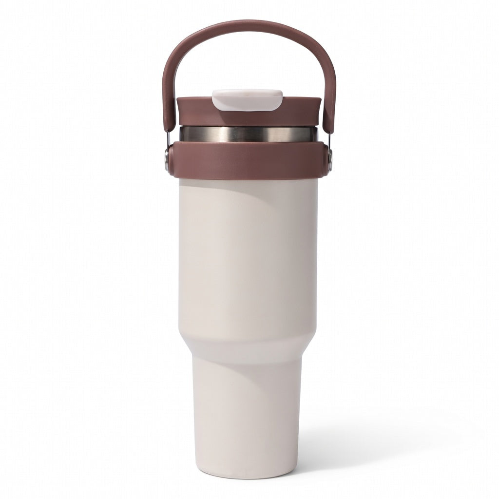 Handled Dual-Drink Travel Tumbler 40oz