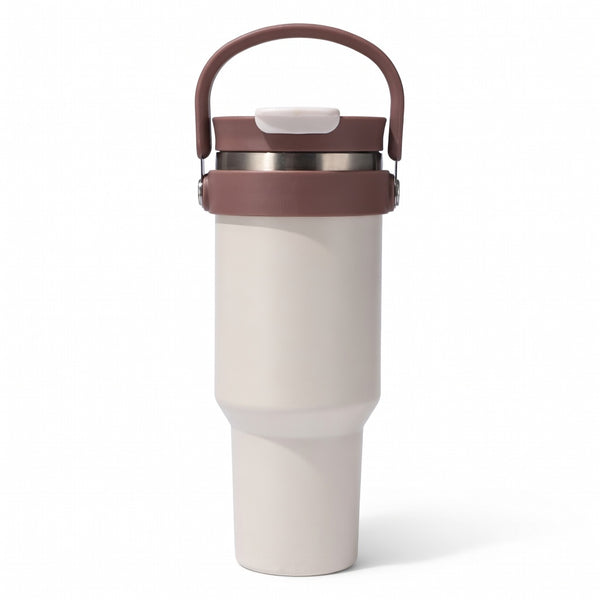 Handled Dual-Drink Travel Tumbler 40oz