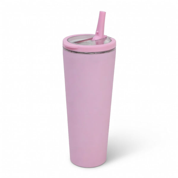 Integrated Ring Handle Straw Tumbler