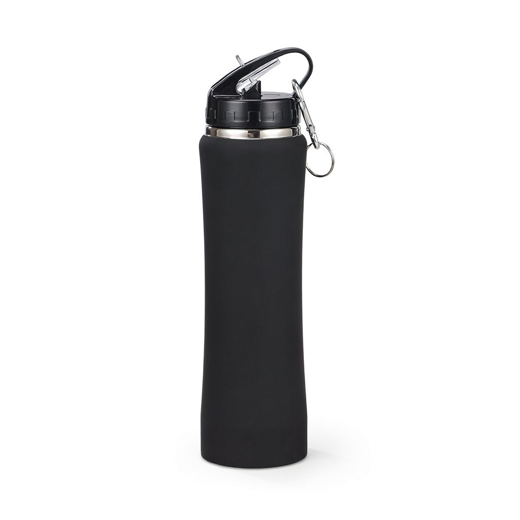 Slim Waist Straw Lid Insulated Bottle