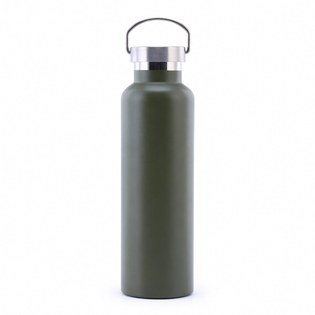 Wide Mouth Stainless Steel Bottle with Carry Handle