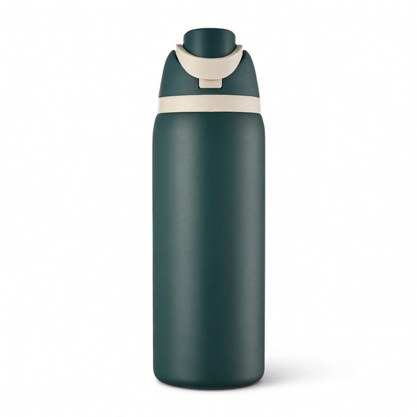 Push-Button Pop Lid Insulated Water Bottle