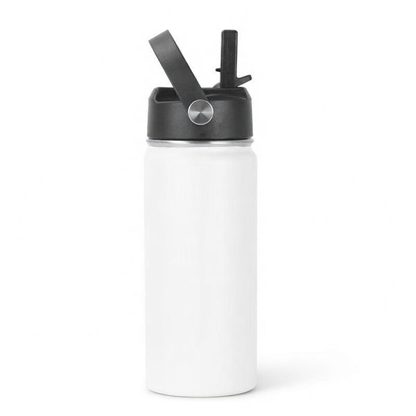 Straw Lid Insulated Water Bottle with Carry Handle