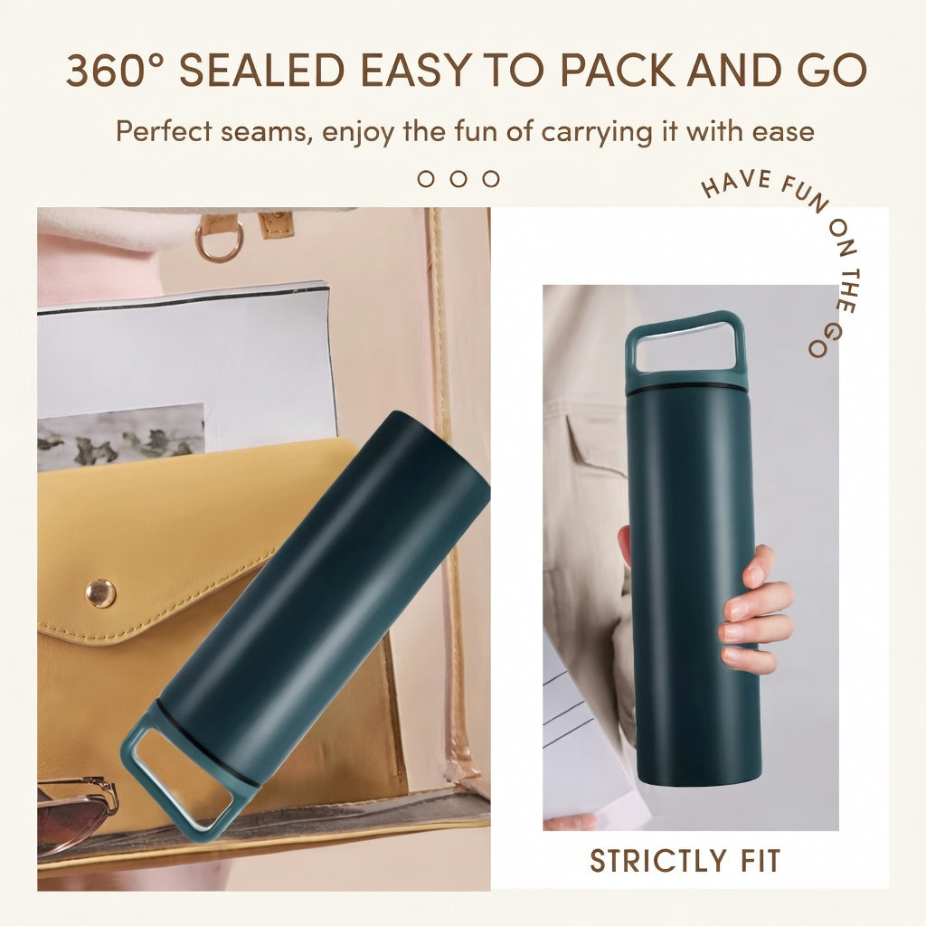 Wide Mouth Carry Handle Water Bottle