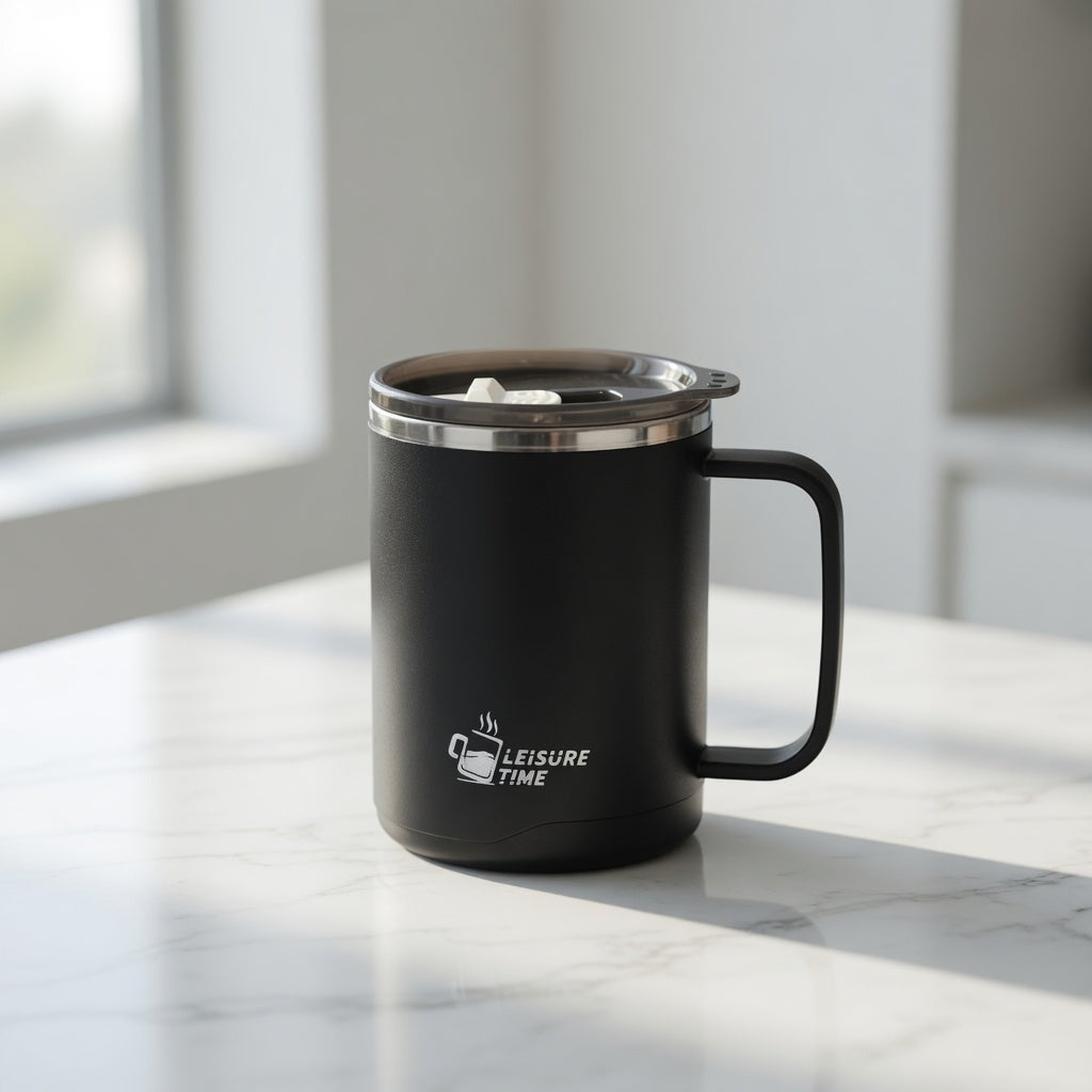 316 Stainless Steel Handled Coffee Mug 14oz