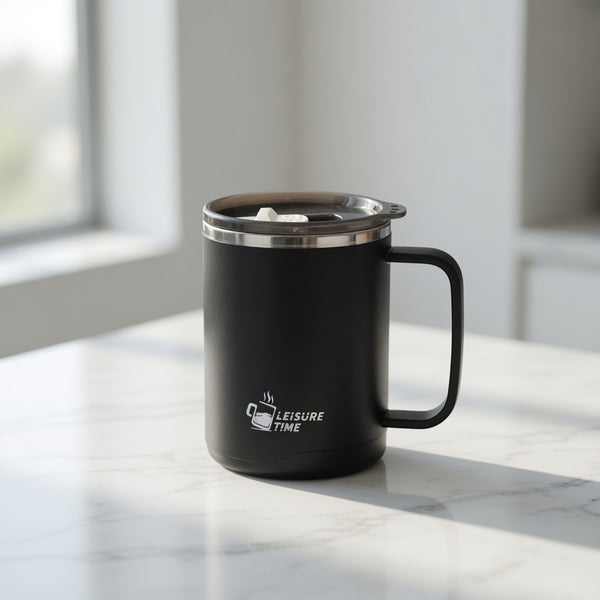 316 Stainless Steel Handled Coffee Mug 14oz