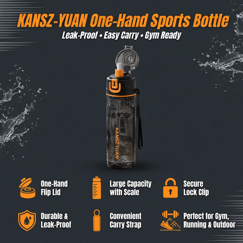 Dual-Drinking Spray Cooling Tritan Water Bottle 26oz
