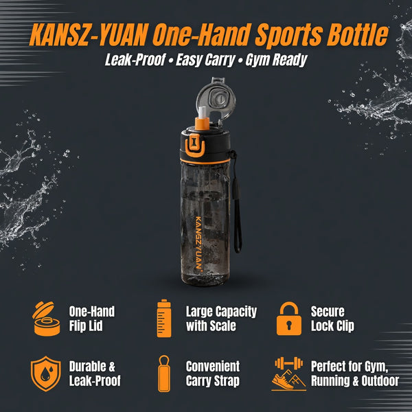 Dual-Drinking Spray Cooling Tritan Water Bottle 26oz