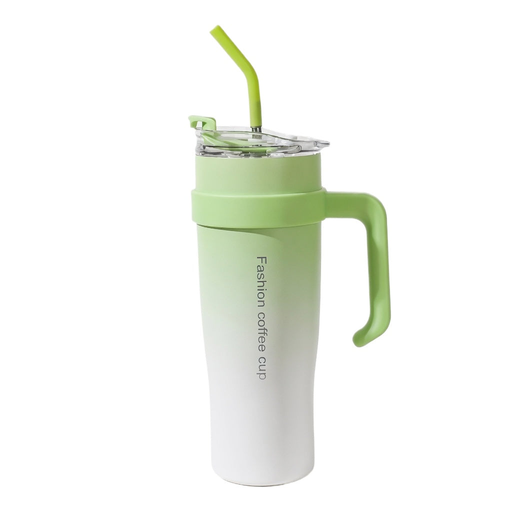 Handled Insulated Straw Tumbler 42oz