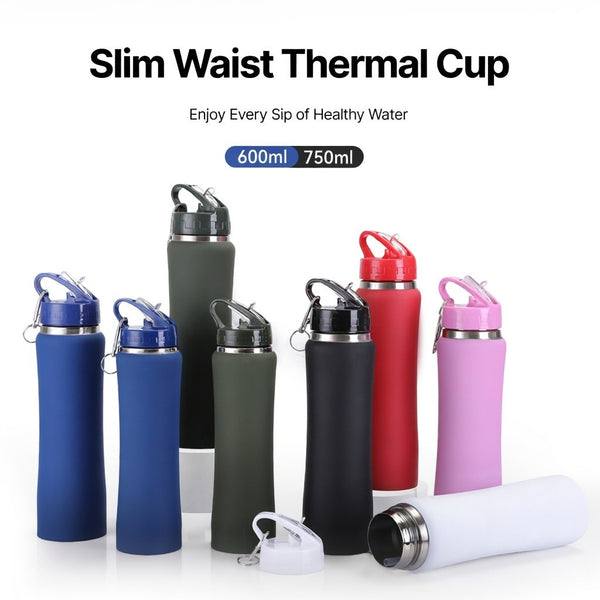 Insulated Straw Lid Water Bottle