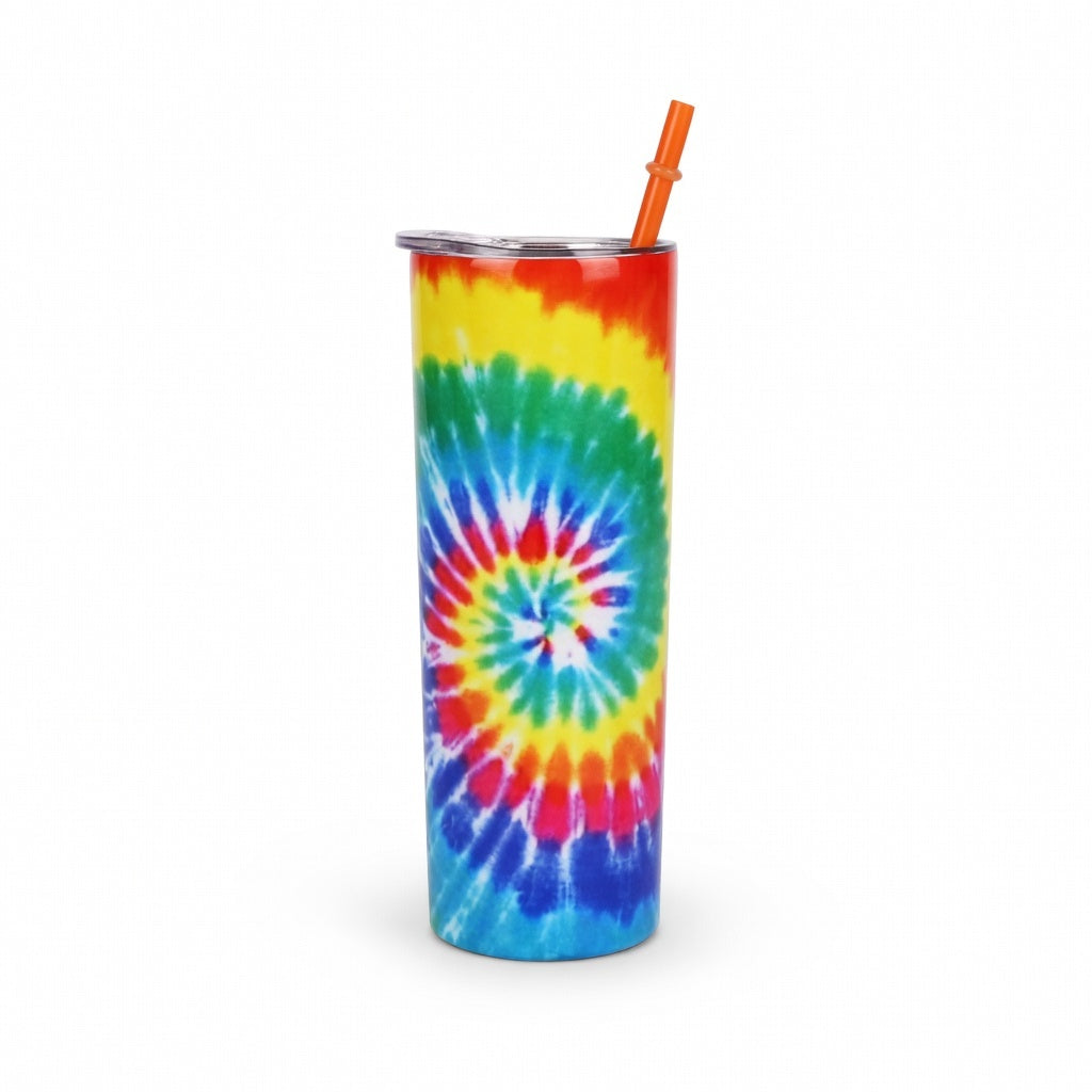 Powder Coated Skinny Straw Tumbler