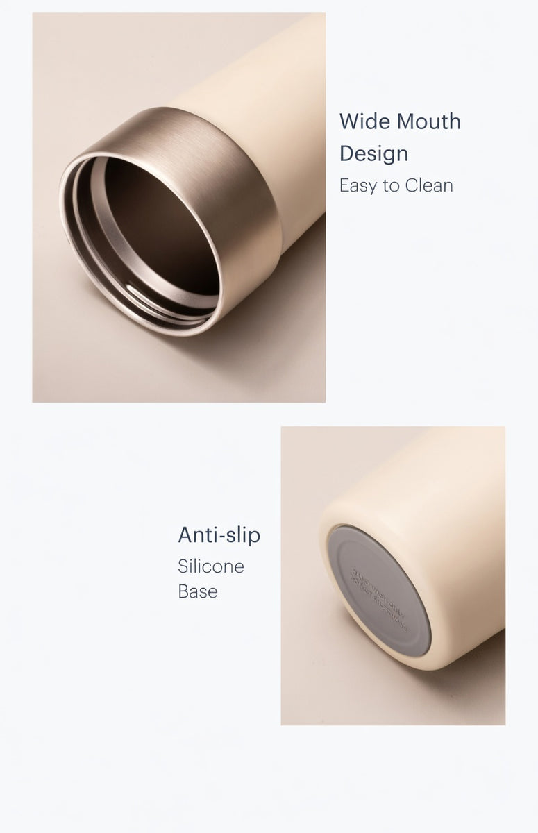 Dual-Sip Insulated Coffee Tumbler