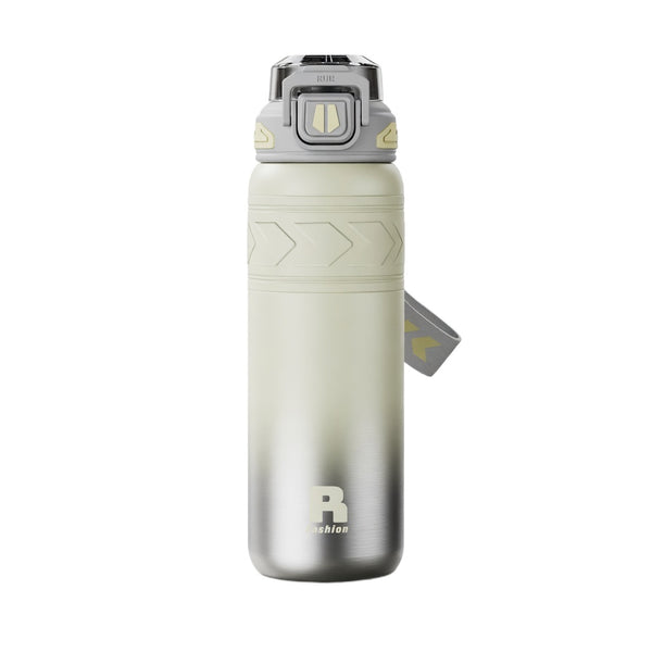 Dual-Mode Straw Lid Insulated Sports Bottle