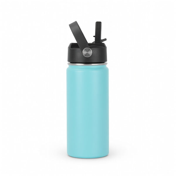 Straw Lid Insulated Water Bottle with Carry Handle
