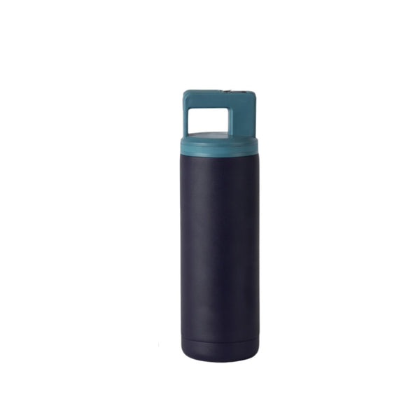 Carry Handle Straw Lid Water Bottle