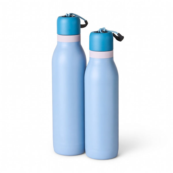 Dual-Drinking Lid Insulated Water Bottle