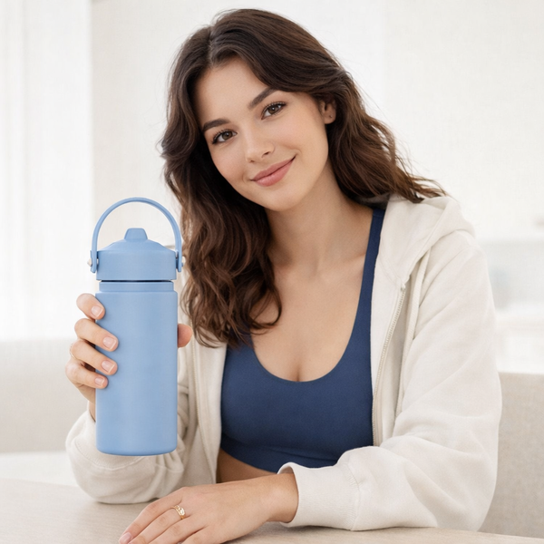 316L Stainless Steel Straw Lid Bottle