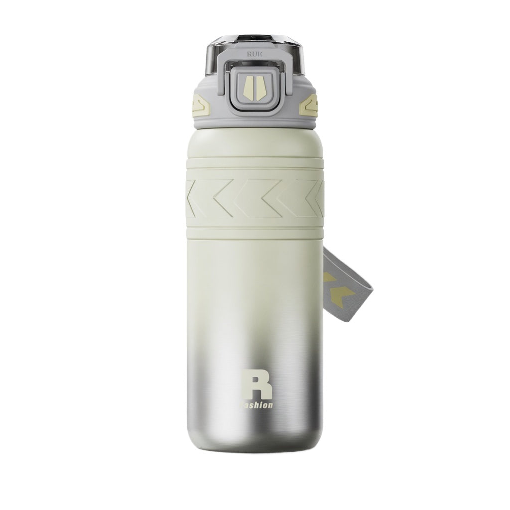 Dual-Mode Straw Lid Insulated Sports Bottle