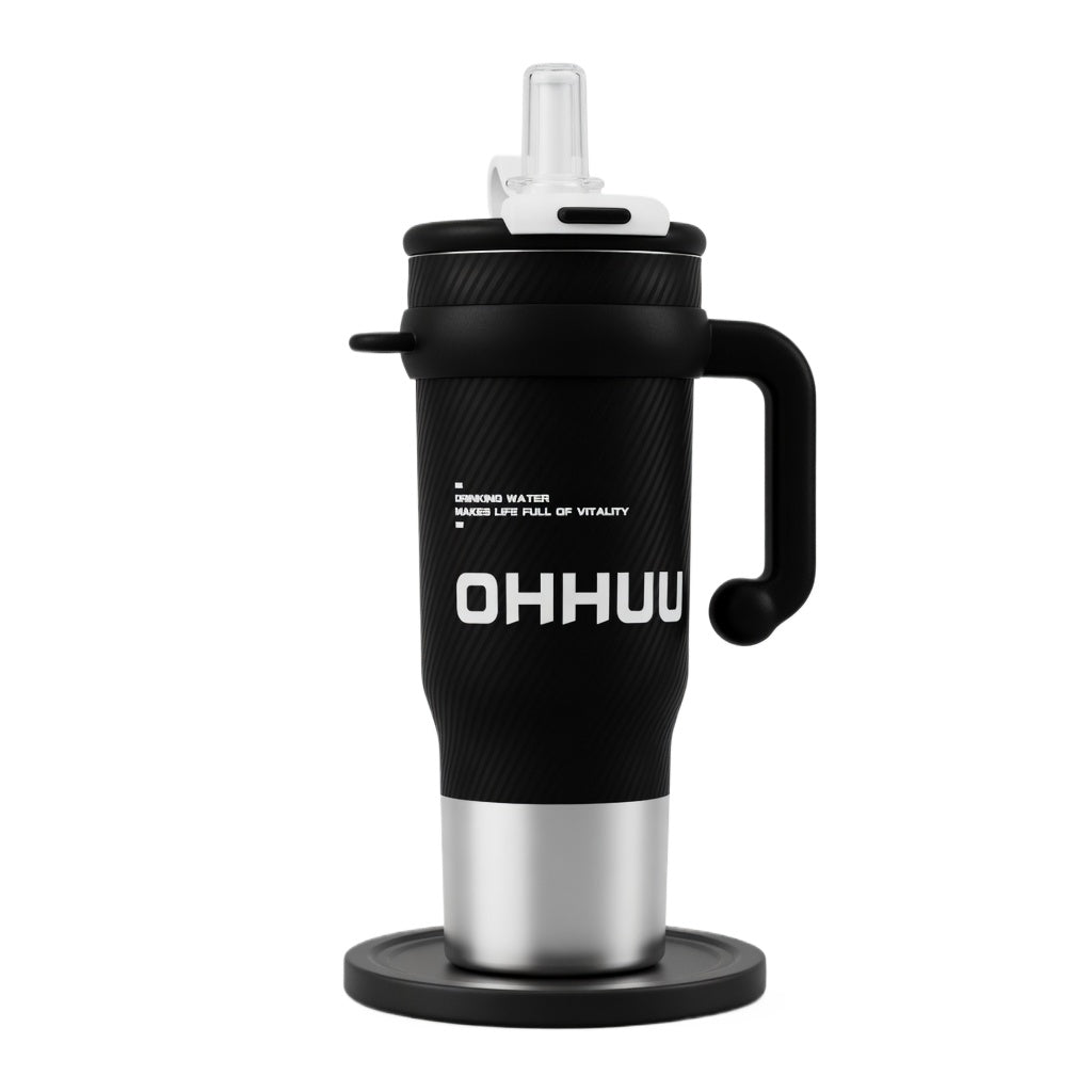 Insulated Handled Tumbler with Dual-Mode Lid 40oz