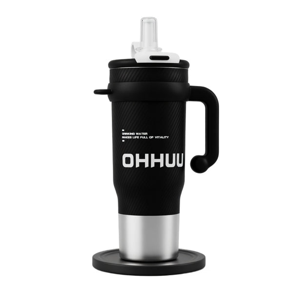 Insulated Handled Tumbler with Dual-Mode Lid 40oz