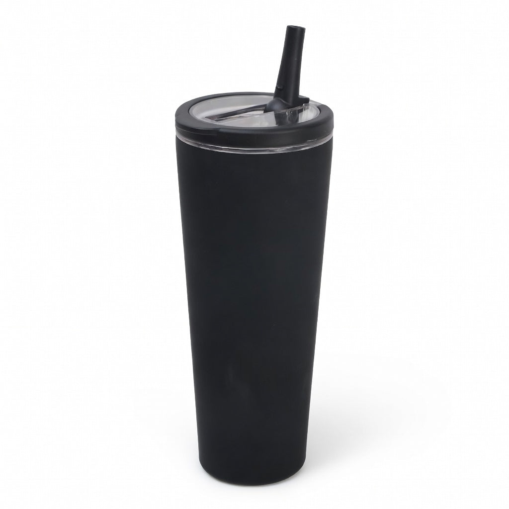 Integrated Ring Handle Straw Tumbler