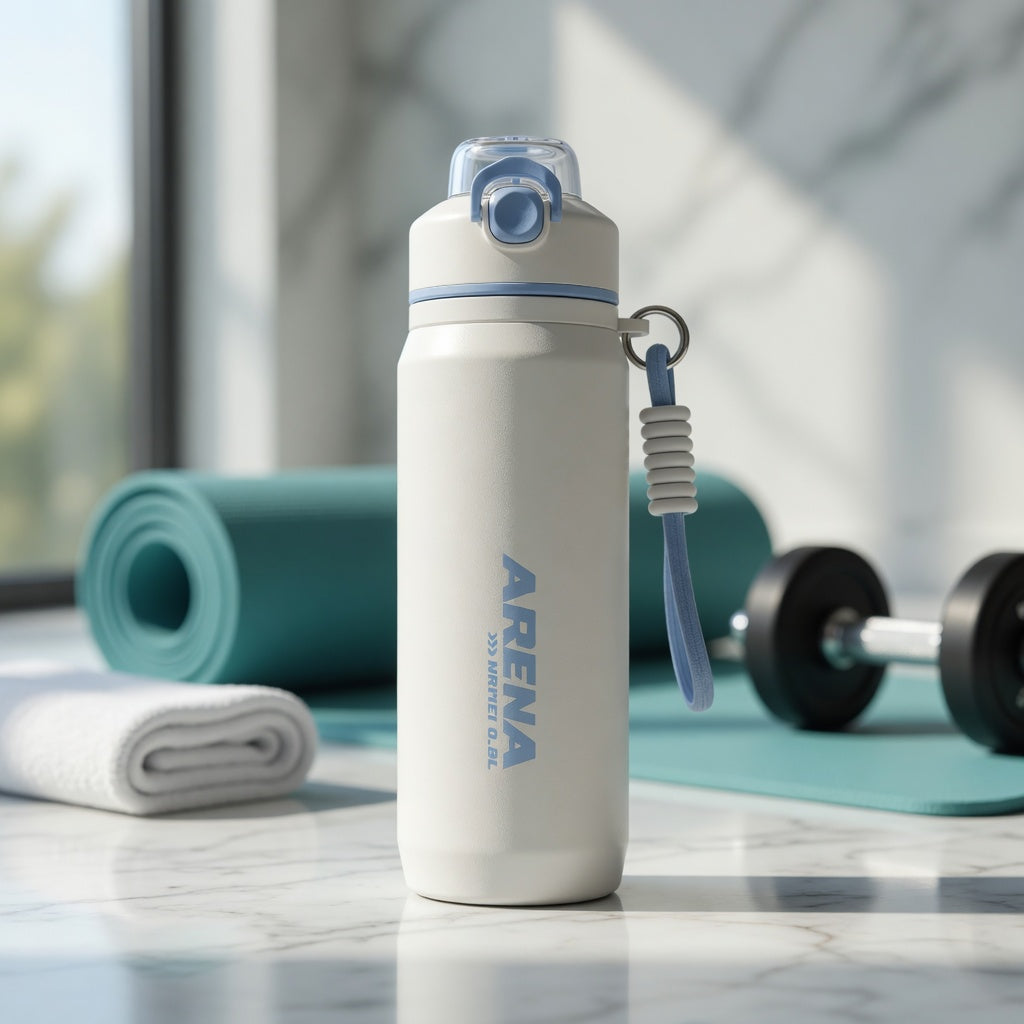 Dual-Sip Mist Spray Insulated Water Bottle