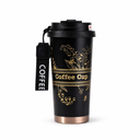  Black-Gold Floral
