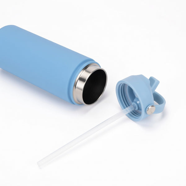 Wide Mouth Straw Lid Bottle 25oz