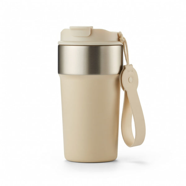 Dual-Sip Insulated Coffee Tumbler