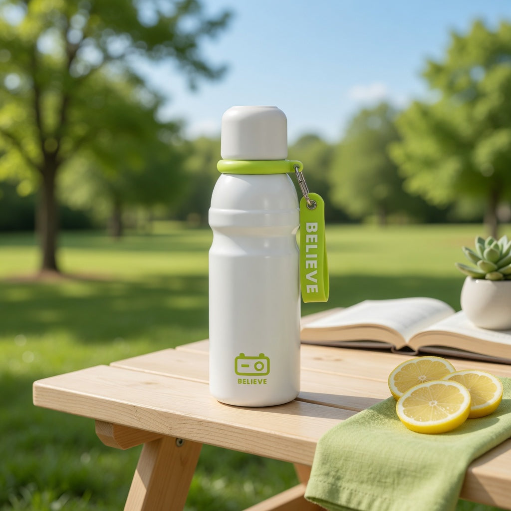 Matte Carry Strap Insulated Water Bottle 20oz