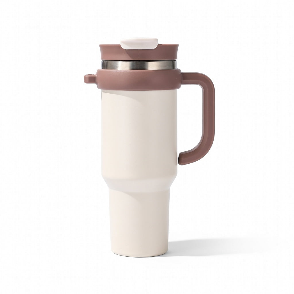 Handled Dual-Drink Travel Tumbler 40oz
