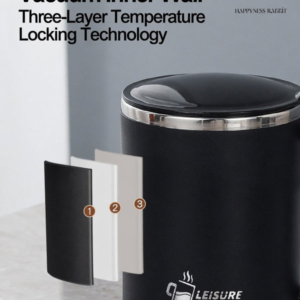 316 Stainless Steel Handled Coffee Mug 14oz