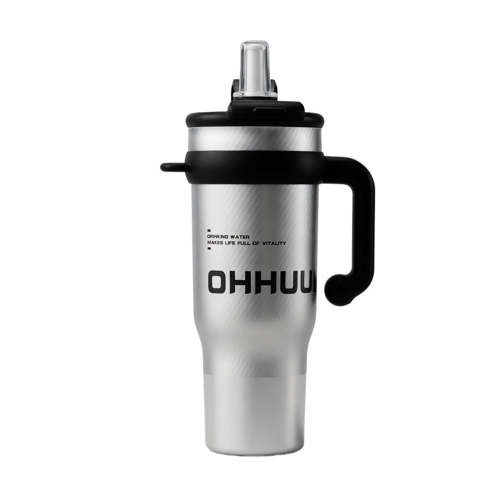 Insulated Handled Tumbler with Dual-Mode Lid 40oz