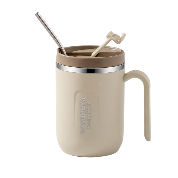 Insulated Handled Office Mug with Multi-Way Lid 17oz