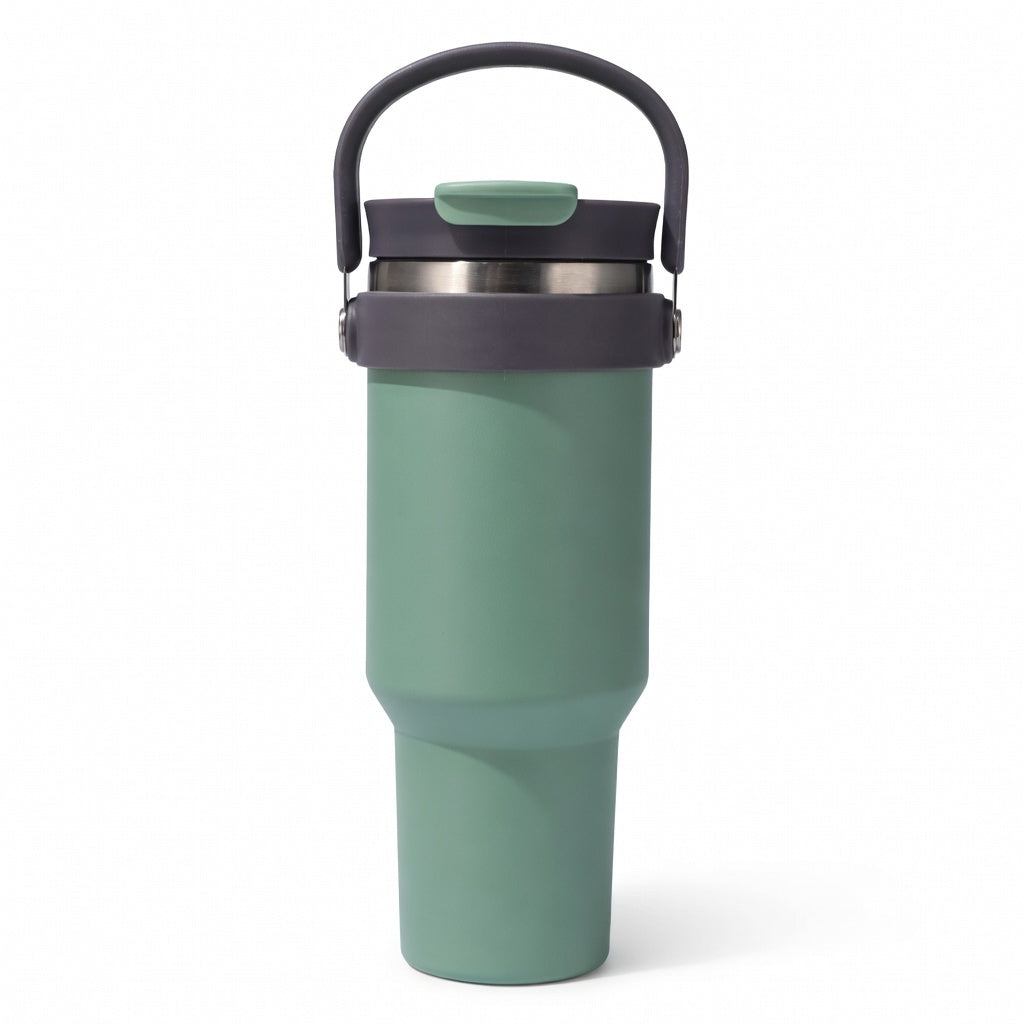 Handled Dual-Drink Travel Tumbler 40oz