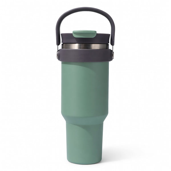 Handled Dual-Drink Travel Tumbler 40oz