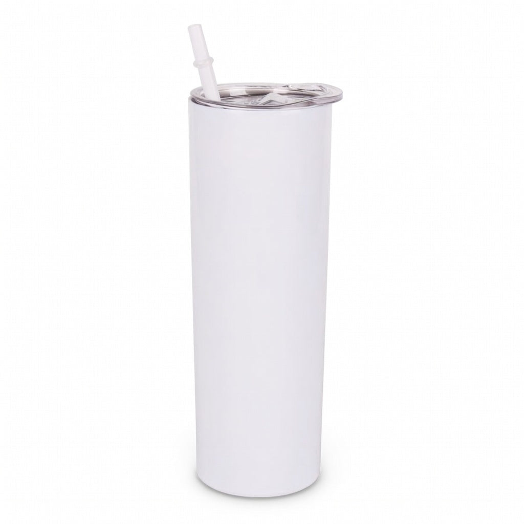 Powder Coated Skinny Straw Tumbler