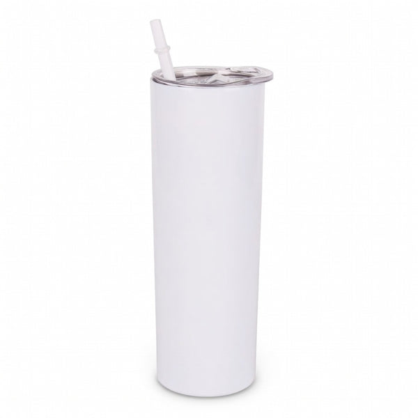 Powder Coated Skinny Straw Tumbler