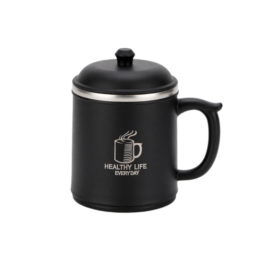 Insulated Handled Office Mug with Multi-Way Lid 17oz
