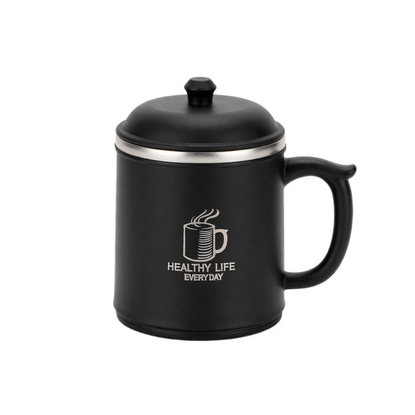 Insulated Handled Office Mug with Multi-Way Lid 17oz