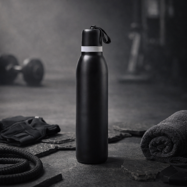 Dual-Drinking Lid Insulated Water Bottle