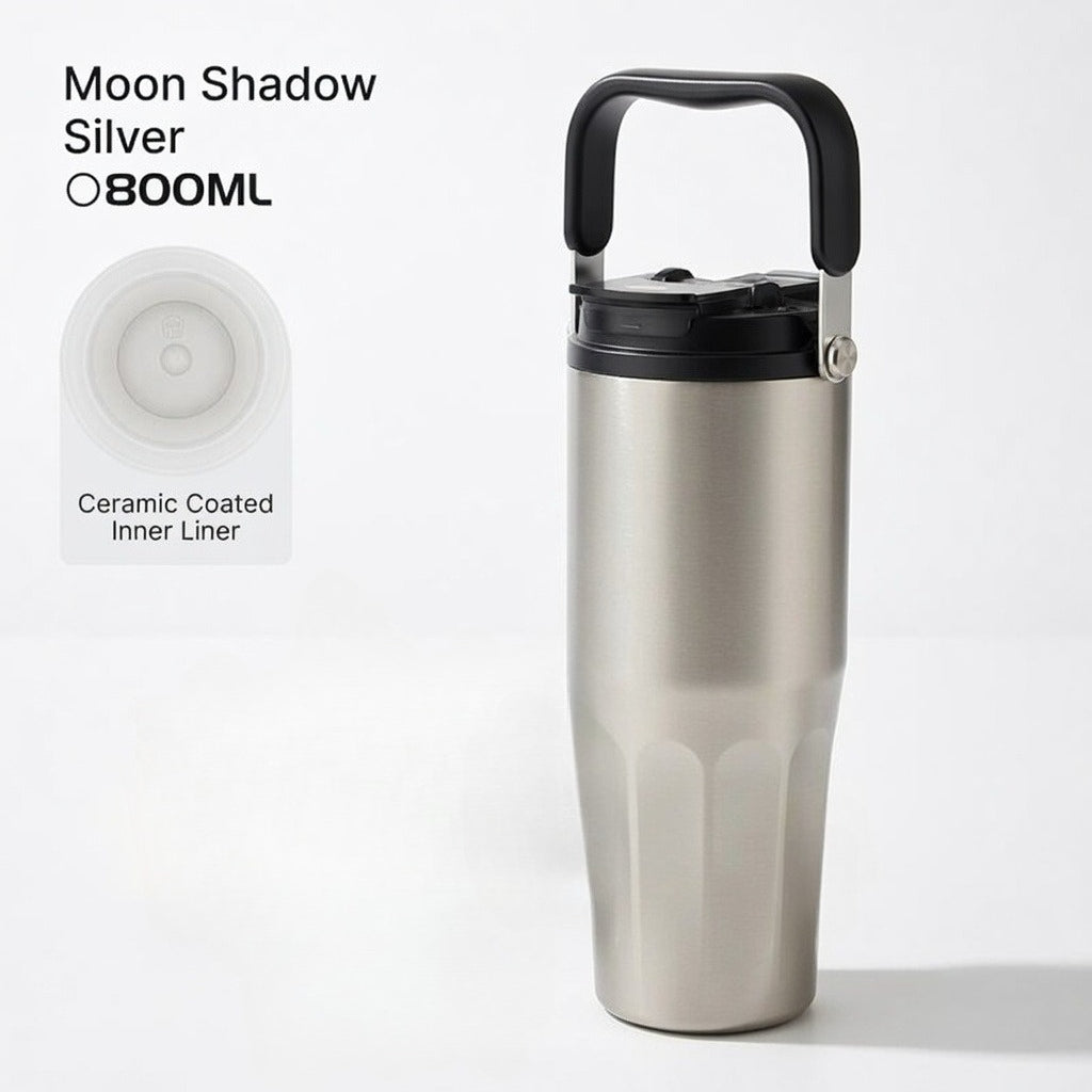 Ceramic Coated Carry Handle Tumbler 27oz