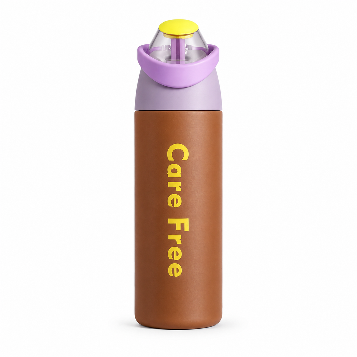 Dual-Drink Straw Lid Insulated Water Bottle 24oz