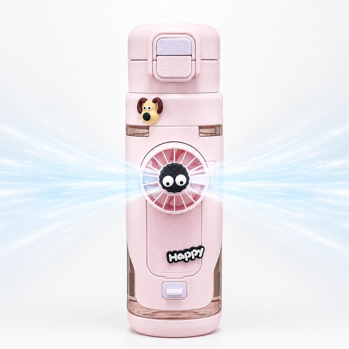 Misting Fan Portable Water Bottle with Carry Strap