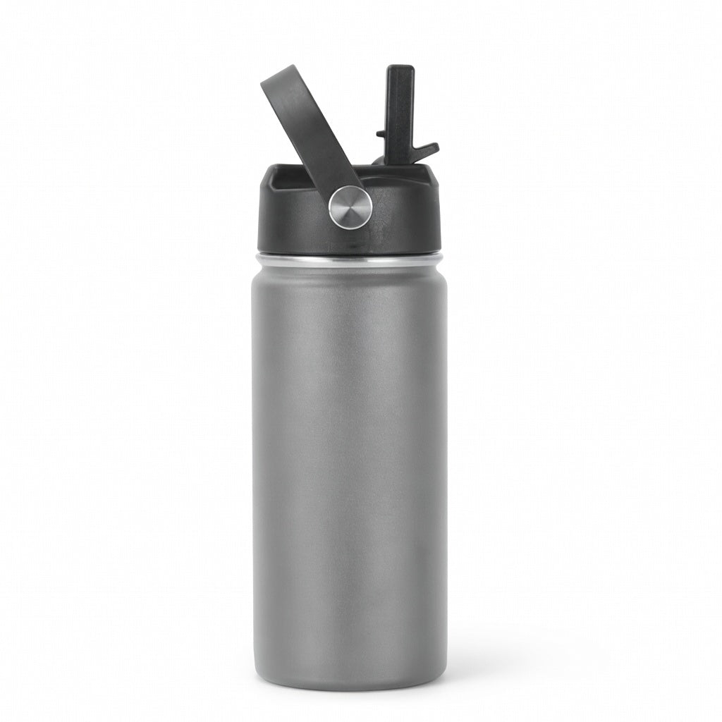 Straw Lid Insulated Water Bottle with Carry Handle