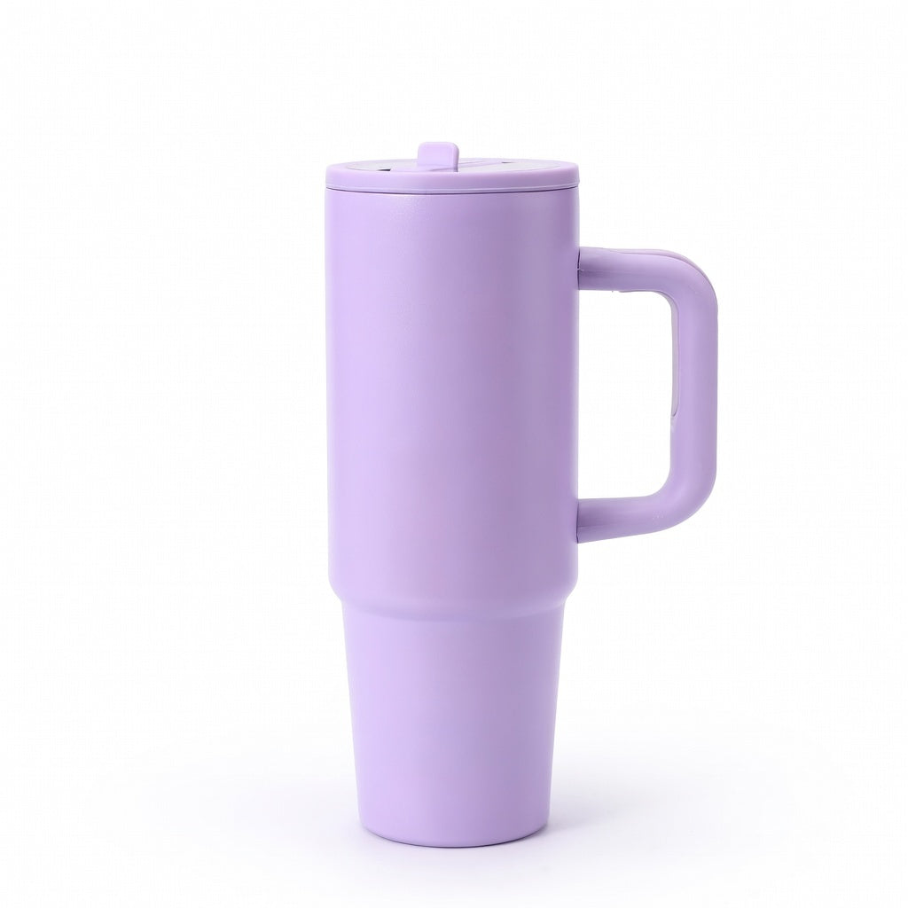 Insulated Handled Straw Tumbler